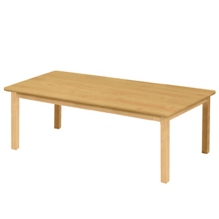 Premium Solid Wood Table, 24" x 48", Rectangle, Maple, 18" High