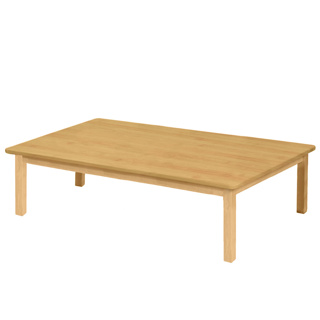 Premium Solid Wood Table, 30" x 48", Rectangle, Maple, 14" High