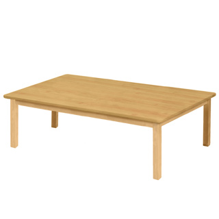 Premium Solid Wood Table, 30" x 48", Rectangle, Maple, 16" High