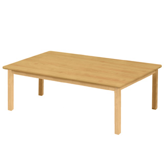 Premium Solid Wood Table, 30" x 48", Rectangle, Maple, 18" High