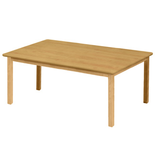 Premium Solid Wood Table, 30" x 48", Rectangle, Maple, 22" High