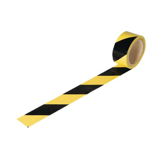 Floor Marking Tape, 2", Black and Yellow