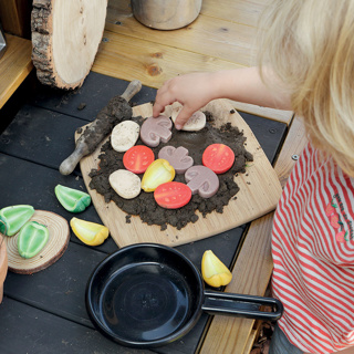 Sensory Play Stones, Pizza Toppings, 15 Pieces