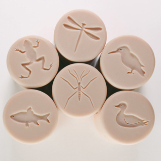 Nature Dough Rollers, Pond Life, Set of 6