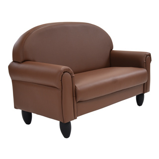 As We Grow Upholstered Couch, Infant-Preschool, Walnut