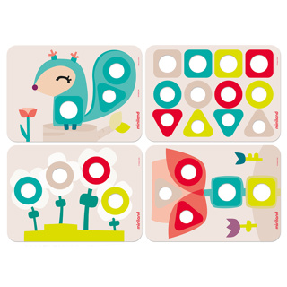 Eco Nuts & Bolts with Activity Cards, 28 Pieces