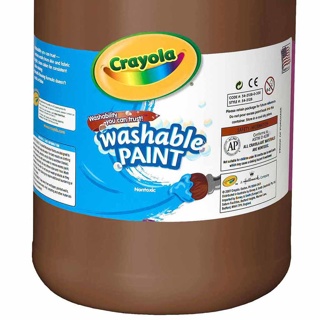 Crayola Washable Tempera Paint, 3.8 L, Brown