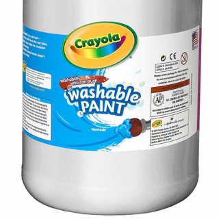 Crayola Washable Tempera Paint, 3.8 L, White
