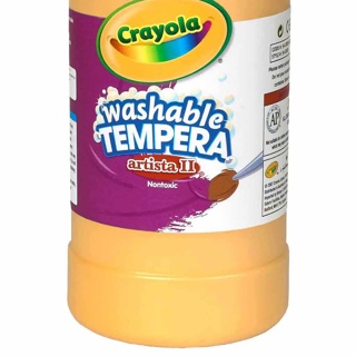 Crayola Washable Tempera Paint, 946 ml, Peach