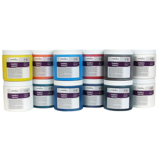 *Fabric Paints, 473 ml, Assorted, Set of 12
