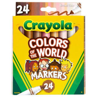 Crayola Colours of the World Markers, Set of 24