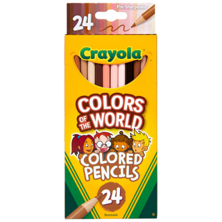 Crayola Colours of the World Colouring Pencils, Set of 24