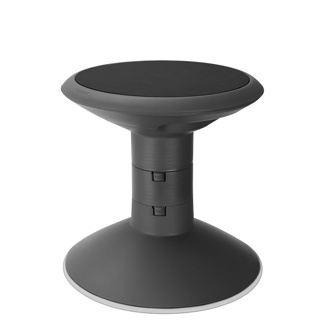 Adjustable Wiggle Stool, 12"-18" Seat Height, Black