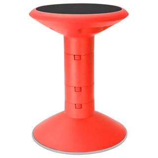 Adjustable Wiggle Stool, 12"-18" Seat Height, Red