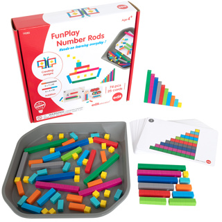 FunPlay Number Rods Activity Set, 74 Pieces