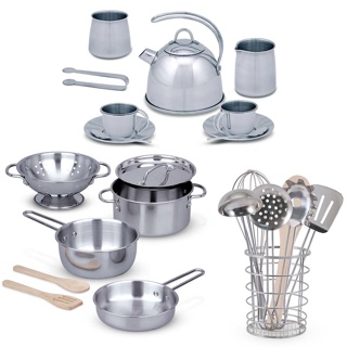 *Let's Play House! Stainless Steel Kitchen Set