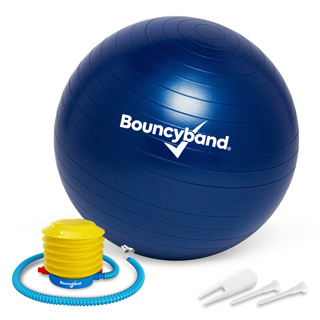 Bouncyband Balance Ball Chair, Weighted, 18", Navy