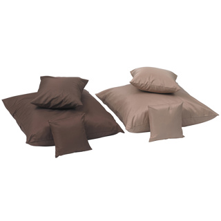 Two-Tone Pillows, Walnut/Almond, Set of 6