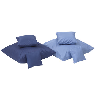 Two-Tone Pillows, Deep Water/Sky Blue, Set of 6
