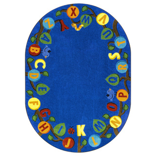 Learning Tree Rug, 5'4" x 7'8", Oval