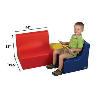 Preschool Contour Seating, Primary, 3 Pieces
