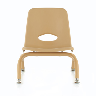 Classroom Stacking Chair, 7-1/2" Seat Height, Natural