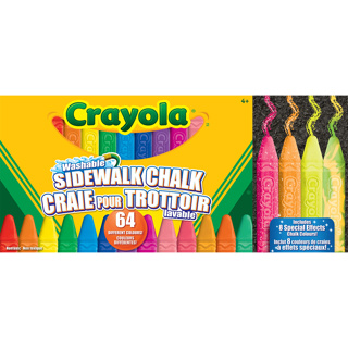 Crayola Washable Sidewalk Chalk, Set of 64