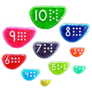 Sensory Rainbow Pebbles, Set of 10