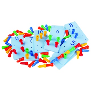 Peg-It Number Boards, 65 Pieces