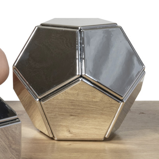 Mirrored Magnetic Polydron, 3 Shapes, 48 Pieces