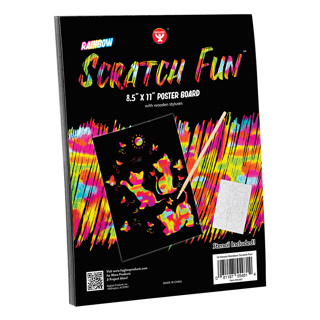 Scratch Fun, 8-1/2" x 11", Rainbow, 25 Sheets