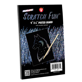 Scratch Fun, 4" x 6", Holographic, 25 Sheets