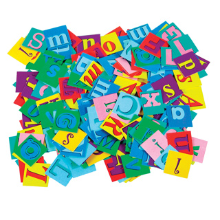 Alphabet Pasting Pieces, 2,000 Pieces