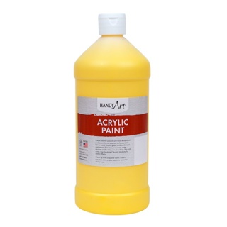 Handy Art® Acrylic Paint, 32 oz, Primary Yellow