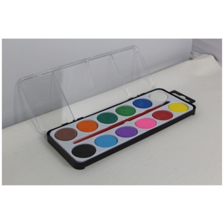 Watercolour Tray Set, 12 Colours