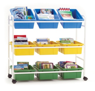9-Tub Leveled Reading Book Browser