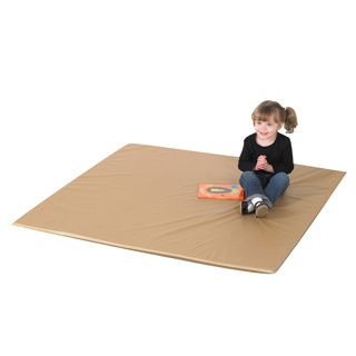 Two Tone Activity Mat, 52" x 52", Walnut and Almond, 1"