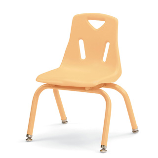 Berries Stacking Chair, 12" Seat Height, Camel