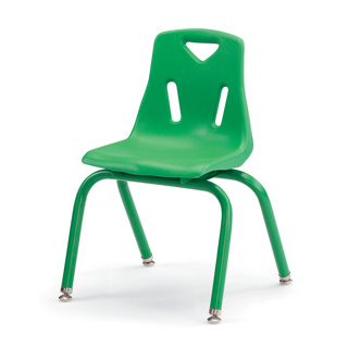 Berries Stacking Chair, 14" Seat Height, Green