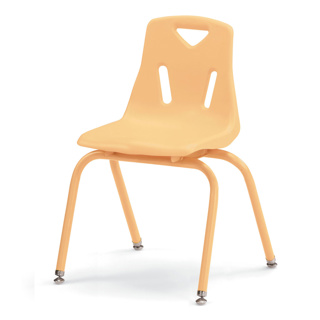 Berries Stacking Chair, 16" Seat Height, Camel