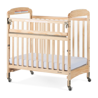 Next Gen Serenity SafeReach Clearview Mobile Crib, Compact, Natural