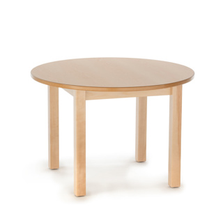 Natural Wood Table, 36", Round, Maple, 20" High