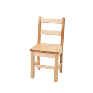 Ladderback Chair, 12" Seat Height, Maple
