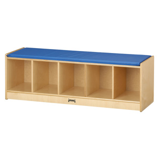 5-Section Bench Locker, Blue