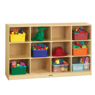12-Compartment Large Mobile Storage, without Tubs, 35-1/2" High