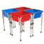 4-Station Square Sand and Water Table with Lids