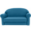 As We Grow Upholstered Couch, Infant-Preschool, Deep Water Blue