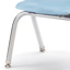 Berries Stacking Chair, Chrome Legs, 14" Seat Height, Coastal Blue