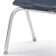 Berries Stacking Chair, Chrome Legs, 16" Seat Height, Navy