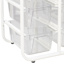 Storage Rack with 12 Clear Cubby Bins